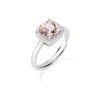 Ringe Amen Dame Lady in Silber Morganite RQUABBMOZ3 - RQUABBMOZ3